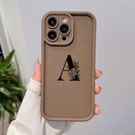 Letter A Phone case for OPPO A38 A18 A98 A38 A53 A12 A76 A58 A55 reno11 reno10 reno8 reno7 reno6 reno5 reno4 Soft Shockproof Silicone cover