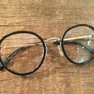 Absolute Vintage - Pedder Street 畢打街 圓形幼框板材眼鏡 - Black 黑色