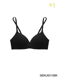 [Online Exclusive] Sabina Pretty Perfect Level 1 เสื้อชั้นใน ไร้ตะเข็บ ไร้โครง รหัส SBXU8310BK - สีด