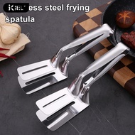 New* Double-sided Spatula Burger Flipping Tongs 1/2/3 Pcs Stainless Steel Spatula Tong Set Long Hand