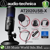 Audio Technica AT2020USB-X Cardioid Condenser USB Microphone with AT8702 Mic Stand (AT2020USB X)
