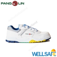 ตัวแทนจำหน่าย! รองเท้าเซฟตี้ PANGOLIN รุ่น 2001C สีขาว แพนโกลิน หัวเหล็ก พื้นยางสำเร็จรูป รองเท้าเซฟตี้ทรงสปอร์ต 6 UK (40 EU) One
