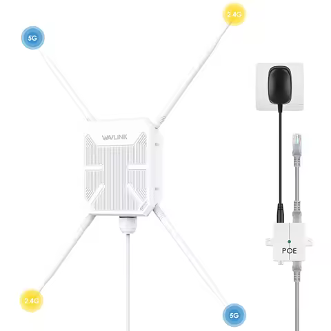 Wavlink AC1200 Outdoor Wi-Fi 5 Long Range Wifi Extender Weatherproof Dual Band WiFi Booster AP Route