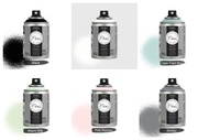 Chalk Paint, Artist spray paint ( 6 Colours)