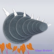 ASC Air Stone Round 4mm Bubble Ikan Fish disc Guppy Aquarium Pam Pump Batu tank air sintered Oxygen 