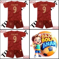 BOYS' FOOTBALL JERSEY SET FOOTBALL CLUB JERSEY M.CITY HAALAND NEWEST FULL PRINTING KIDS FUTSAL CITY 