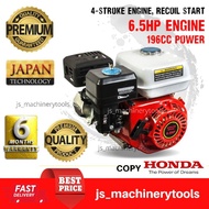 Nikachi gasoline engine 6.5HP (4 STROKE ) KEY / THREAD copy Honda engine pump air 196cc