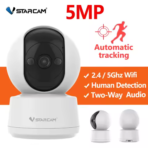 Vstarcam 5MP IP Camera 2.4G/5G WiFi Baby Monitor Security Protection Indoor Video Surveillance Auto