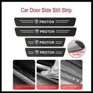 Carbon Fiber [4pc/set] Side Door Step Protector DIY Perodua Alza Axia Aruz myvi Bezza Viva Proton Accessories