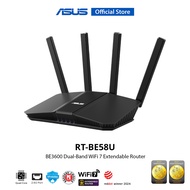 ASUS RT-BE58U WiFi 7 AiMesh Extendable Router 4K-QAM MLO AI Detection 2.5G WAN/LAN port 1G ports Co