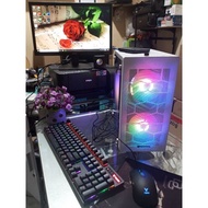 Assembled computer full set core i5 ram 8gb ssd 128gb hdd 500gb led 19" monitor ready to use office 