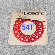 LITEPRO 56T 54T bubble RED BCD130 chainring - 54 56T bicycle chainring