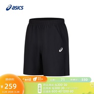 亚瑟士ASICS男子短裤反光夜跑舒适运动裤LITE-SHOW 黑色 XL