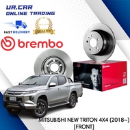 BREMBO MITSUBISHI DISC BRAKE ROTOR & BRAKE PAD NEW TRITON 4X4 (2018~) FRONT (DEPAN) 100% ORIGINAL MA