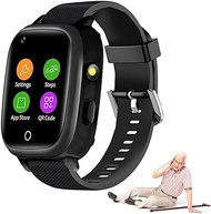 GPS Smart Watch For Elderly Seniors Fall Detection Smart Watch With SOS, HD Video Call& Camera Fall