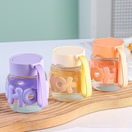 (WHOLESALE) Letter Cup 300ml Glass Drinking Glass Water Bottle Anti-Spill Cup Mini Tumbler Cup HOHO 