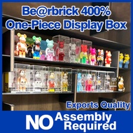 【No Assembly Required】bearbrick 400% 5mm one-piece acrylic display box integrated display case transparent dust cover display cabinet