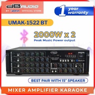 DB>Zi[Audio^N,by{T<Astron'h<UMAK-1522BT'Z<Mixer'y<Amplifier'E<|'K<2000W x 2 | Beat pair with 15 Spe