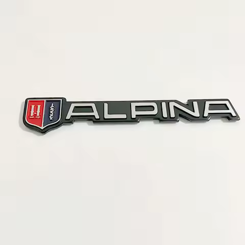3D Metal Alloy Car Rear Tail Trunk E30 E38 E39 B7 E90 F10 E46 Alpina Emblem Badge Logo Sticker Acces