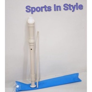 SOPRANO PLASTIC FLUTE with Stick color Beige