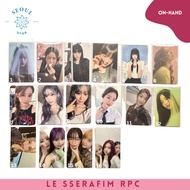 LE SSERAFIM RPC - EUNCHAE CHAEWON SAKURA KAZUHA YUNJIN OFFICIAL PHOTOCARD