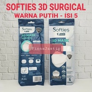 Masker Softies 3D Surgical (Model K94) isi 5pcs / Softies 3D 4ply