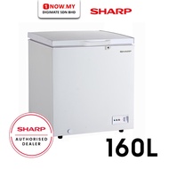 SHARP 160L Chest Freezer SJC168-WH | Energy Saving Durable Safety Lock Peti Sejuk Dada Sabah 冷藏柜
