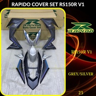 RAPIDO BODY COVER SET RS150R RS150 V1 (23) - GREY/SILVER (STICKER TANAM) COVERSET