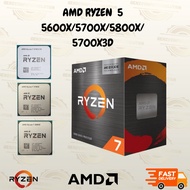 [BRAND NEW AMD RYZEN 7 5700X/5600X/5800X/5700X3D AM4 PROCESSOR] (3 YEARS WARRANTY) COMBO DEAL