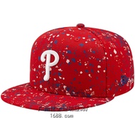 Korean Baseball Cap Phillies NY Embroidered Baseball Cap Soft Top Sunscreen Hat Mesh Breathable Flat