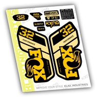 Decal fork FOX 32 performance 2021 Klaten Decal Bike bicycle sticker