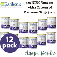 [FOC $20 NTUC Voucher with 12 Packs Of Karihome S4]Karihome Stage 4 Goat Milk Pre-School Formula 900g - 3y+ (Exp: 03/25)