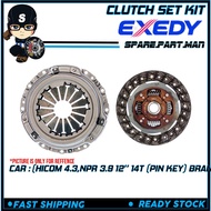 CLUTCH SETS KIT (HICOM 4.3,NPR 3.9 12" 14T (PIN KEY) BRAND :EXEDY