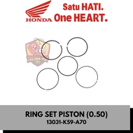 13031-K59-A70 PISTONRing SET (0.50) NEW VARIO 150 ESP K59J ORIGINAL 13031K59A70