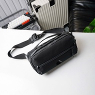 Dobby Cordura Crossbody Bag made from 100% recycled Polyester. Dimensions 28cm x 14cm x 9cm.