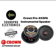 Crown Pro-655PA Professional Instrumental Speaker 550watts 8 ohms (1pc)