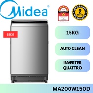 Midea Inverter Top Load Fully Washer Washing Machine (15KG) MA200W150D INVERTER