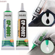 SUSANMY Repair Border Glue, Transparent Black 50ML 15ML Universal Adhesive, Traceless CP-0001 CP-000