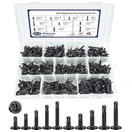 450pcs Black Plated/410Stainless Steel Round Head Washer Drill Tail410Stainless Steel Self Drilling 