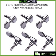 3R3L Set  Guitar String Tuner  Chrome Tuning Pegs Keys Profession Acoustic Machine Heads