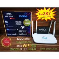 MCO Promo Home Wireless Broadband 4G Wifi Router LTE High Speed Internet 100GB Modem