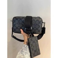 COA * H axel Shoulder Messenger Bag Men's Coin Purse 2 in 1 CJ674