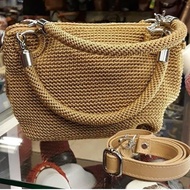 Tas Rajut Wanita Nilon Triple Pesta Handbag Selempang Murah