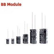 5pcs 160V Aluminum Electrolytic Capacitor 1UF 2.2UF 3.3UF 4.7UF 10UF 47UF 100UF 220UF 330UF 470UF 10