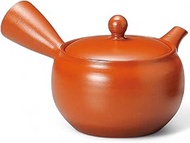 J-kitchens Tokoname Ware Teapot, Natural, Simple, 9.5 fl oz (280 cc), Deep Steamed/Refreshing Net),