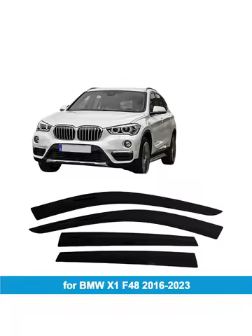 for BMW X1 F48 2016-2023 Car Side Window Visor Weathershield Door Visor Wind Rain Guard Accessories 