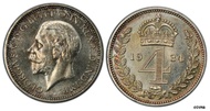 英国ジョージV 1934 ARマウンディセット PCGS PL66-67 KM MDS 192British George V 1934 AR Maundy Set PCGS PL66-67 KM M