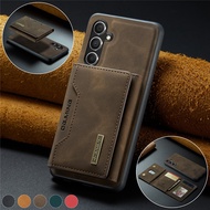 Case For Galaxy S25FE S24FE S23FE S21FE S20FE Magnetic Wallet Bracket Leather Phone Cover Card Slot 