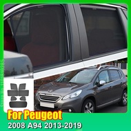 For Peugeot 2008 A94 2013-2019 Car Window SunShade Shield Front Windshield Rear Side Window Curtain 