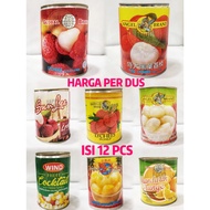 Canned LYCHEE PER Box Of 12/GLOBAL LYCHEE/ANGEL KING JUMBO/MAMATA LYCHEES IN SYRUP/SUN LEE LYCHEE SY